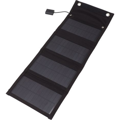 Sacoche pour panneau solaire portable 10 W 5 V en silicium monocristallin, étanche et pliable, idéale pour les situations d'urgence en extérieur, la randonnée et le camping. (1/5)