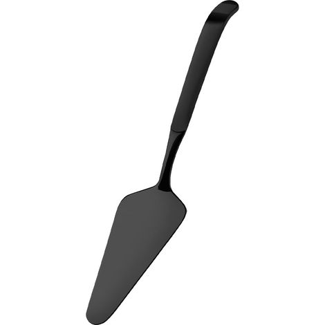 Pelle à tarte  Pelle à gâteau pour pâtisseries et desserts  Pelle à buffet  Couverts de service  Acier inoxydable 18/10  Satiné  Noir  Longueur : 25,9 cm (1/4)