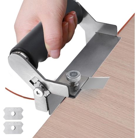 Machine de coupe en acier inoxydable - Coupe-bordure manuelle pour placage - Outil multifonction pour planches composites - Verrouillage non peint (1/5)