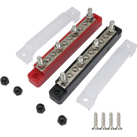 Conjunto de 2 distribuidores de corriente continua de 150 A, aptos para automóviles, camiones y barcos. (1/4)