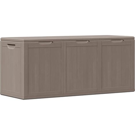 Maison Exclusive - Baule da Giardino 270 L Marrone Aspetto legno in PP
