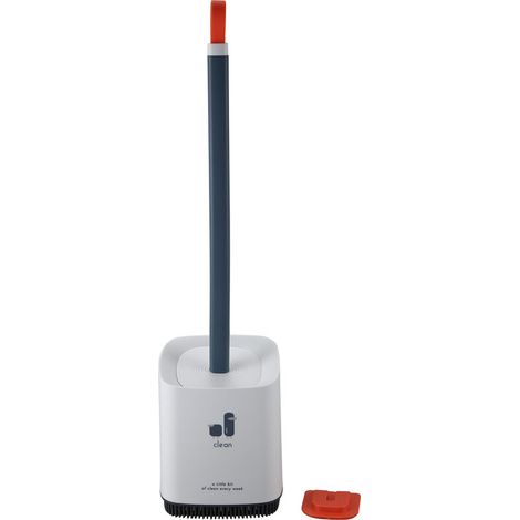 Brosse de toilette en silicone, brosse de nettoyage de toilette, brosse à main Cherry, brosse de rechange blanche pour le nettoyage des toilettes.-AquaForge (1/5)