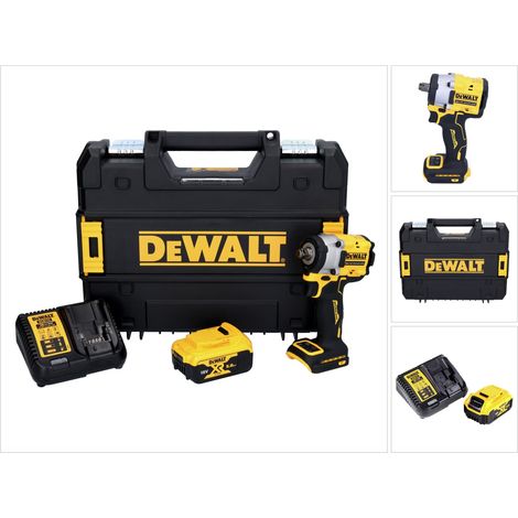 DeWalt DCF 921 P1 Akku Schlagschrauber 18 V 400 Nm 1/2" Brushless + 1x Akku 5,0 Ah + Ladegerät + TSTAK (1/5)