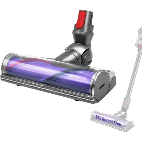 Elektrische Bürste für Dyson V12 Detect Slim, Ersatzteil Direktantrieb Reiniger Kopf Bodendüse für Dyson V12, Zubehör TurboBürste für Hartboden und Teppiche