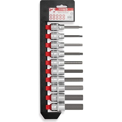 Jeu de 10 douilles 1/2 pointe Allen s/l pouce  DOGHER 5341-053