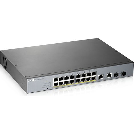 Zyxel Switch 18x GE GS1350-18HP PoE long range 250W Managed