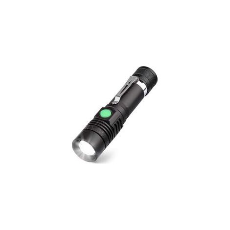 Lampe torche LED rechargeable USB, 600 lumens, IP65, 4 modes, zoomable – (1/4)
