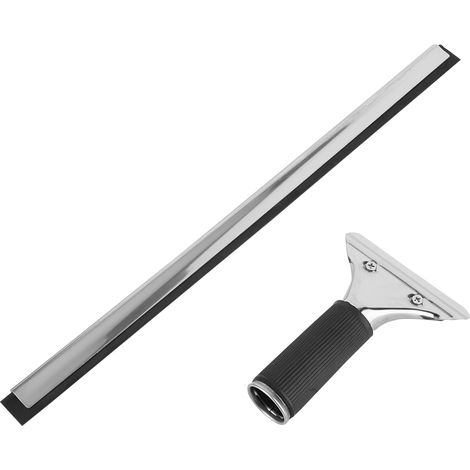 Rakel per Vetri 40 cm – Acciaio Inox e Gomma ad Alta Densità, Design Ergonomico Antiscivolo – Pulizia senza Aloni per Finestre, Specchi e Parabrezza Auto (1/5)