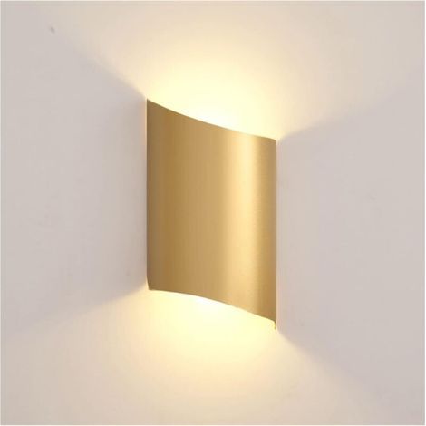 Applique Murale LED Moderne et créative, dorée, Style Post-Moderne, luminaire Luxe for Chambre à Coucher, Salle à Manger, Chevet, Salon, lumière Chaude/Froide(Gold,Warm-Light) (1/3)