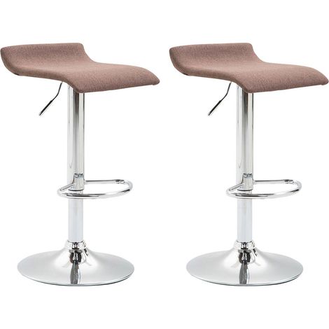 2er Set Barhocker Dyn Stoff braun (1/4)