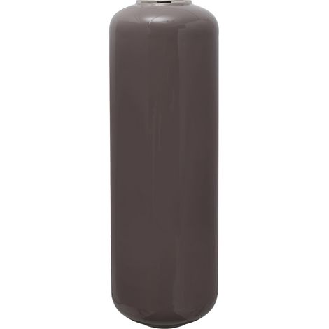 Vaso da terra Art Deco in ferro grigio e argento (1/3)