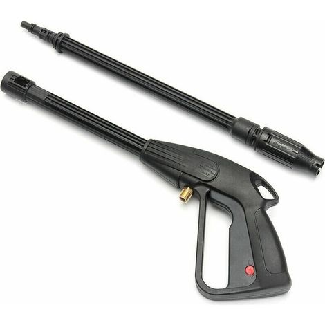 Pistolet nettoy haute pression Pistolet pulvérisat d'eau haute puissance avec longue baguette Outil de nettoyage 160 bars pour les plantes d'arrosage de machine de voiture (1/5)
