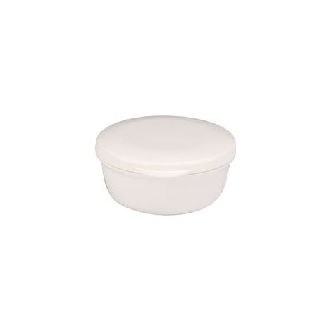Conteneur de récipient à vaisselle de boîtier de boîtier de forme ronde compacte avec couvercle d'assiette vidange pour voyager