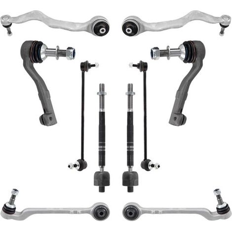KIT BRACCIO OSCILLANTE 10 PEZZI COMPATIBILE CON BMW 4 COUPE(F32,F82)418D 03.2015-10.2017 / Kit Sospensione Completo OE/OEM / Bracci Oscillanti + Testine Sterzo / Sostituzione Diretta OEM