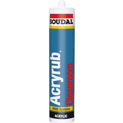 Soudal Acryldichtstoff Acryrub Cleanroom 310ml grau 123868 (1/2)