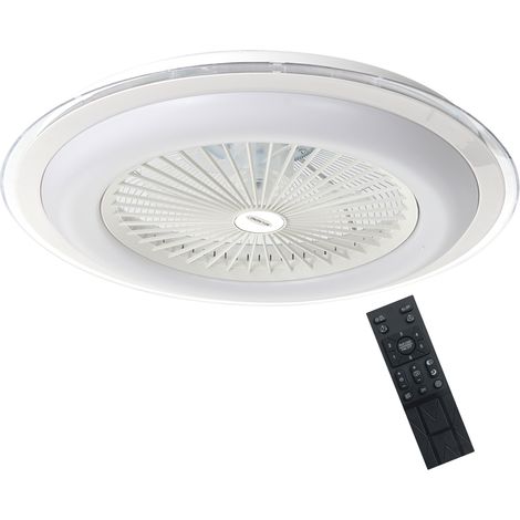 Plafonnier ventilateur rond 60 cm LED 48W blanc Zonda (1/5)