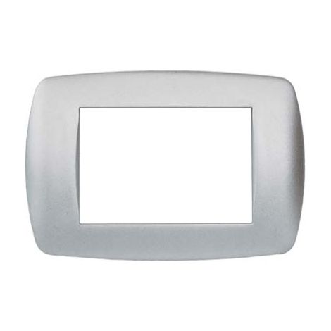 PLACCA COPRIFRUTTI MILLENIUM MARLANVIL - ALLUMINIO SATINATO  POSTI 3 MM 122X83- 15 pezzi