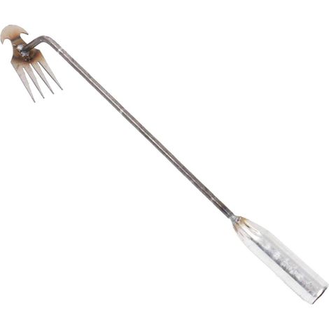 Outil de jardinage multifonction : désherbeur, pelle, 4 dents, acier, 50 x 4 x 4 cm (1/5)