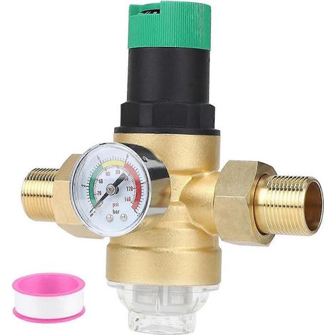 Wasserdruckregler mit Manometer und Wasserfilter 3/4 Zoll DN20 (1/5)