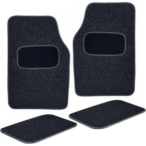 Tapis auto - AVIZAR - Ensemble de 4 - PVC écologique - Noir - Universel (1/5)