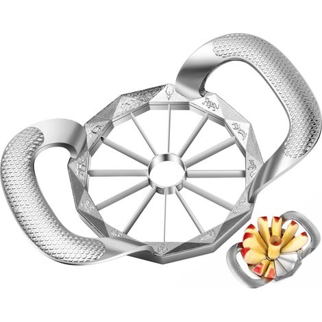 Coupe-Pomme 12 Parts en Alliage de Zinc, Coupe-Fruits avec Poignées, 20cm, 288g (1/5)