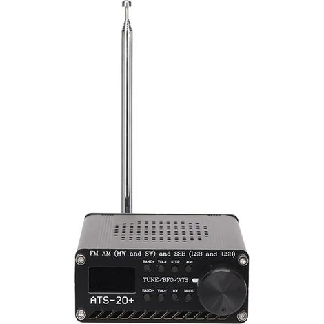 Récepteur radio Full-Band Amm FM unilatéral bande multi-bande Noir portable (1/5)