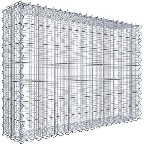 Gabiondeco - Gabion à mailles très fines pour gravillon 100 cm x 70 cm x 20 cm (L x H x P). maille 10 x 10 cm. spirale - Made in Germany (1/3)