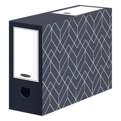Boîte archives carton Fellowes Déco dos de 10 cm - montage manuel - Lot de 5