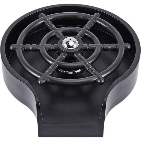 Sink Glass Rinser, Kitchen Sink Glass Rinser, Espresso Rinser Kitchen Sink Accessories with Side Spray, Sink Glass Rinser for Home Bar Cafe Use(Black) (1/3)