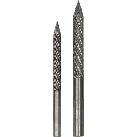 Paquet de 2 Embouts Pneu Multi-Tailles pour RéParation Pneus, Fraises en Carbure, Patchs Coupe-Bouchon, Coupe-Fil, AléSoir, Perceuse 6Mm 8Mm (1/4)