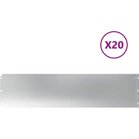 Rasenkanten 20 Stk. 25x103 cm Verzinkter Stahl vidaXL