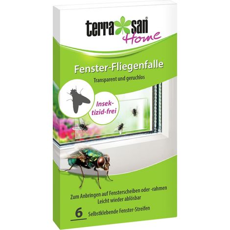 Terrasan Home Lot de 6 pièges à Mouches Autocollants pour fenêtre Transparent et sans Odeur sans Insecticide (1/5)