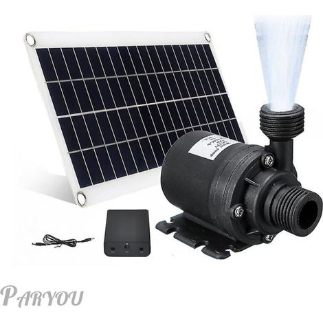 50-W-Solarpumpe (800 l/h, 12 V DC) – Hohe Förderleistung für Aquarium und Garten – Einfache Installation – Material: ABS und Metall – 12 V DC