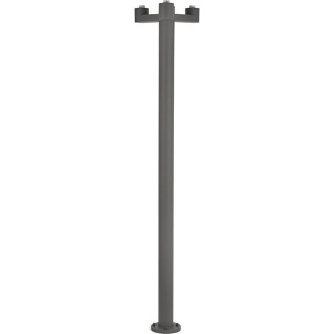 Faro Structure - Lampadaire extérieur à 3 ampoules gris foncé - Base seulement IP44, E27 (1/2)