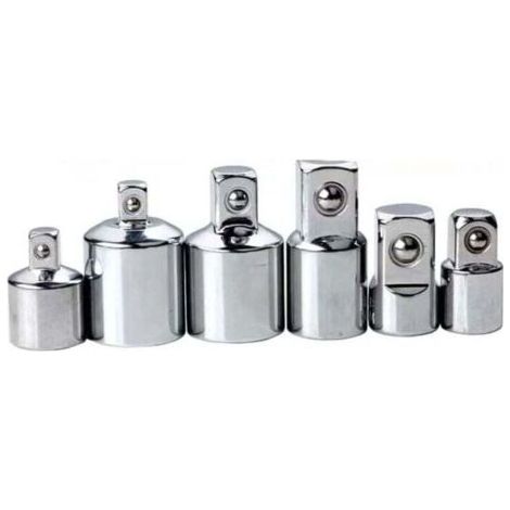 Jeu de clés à douilles 6 pces Adaptateur Set 1/4 3/8 1/2 à 3/4 pouces Outils L&H (1/5)