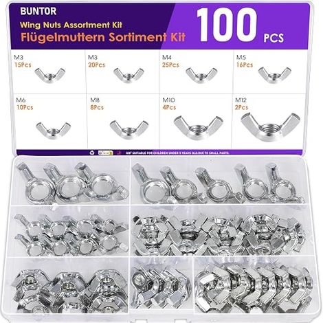 Carbon Steel Butterfly Nut Kit (1/5)