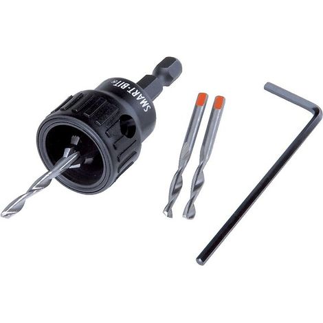 Outil de perçage et fraisage Cobra Smart Bit, livré avec 3 forets diamètre 4 mm, diamètre de perçage 6 mm - COBRA