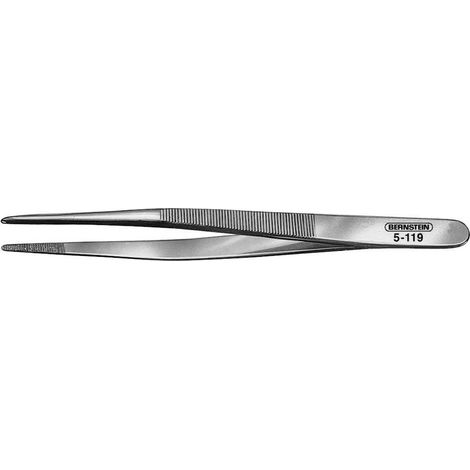 BERNSTEIN Tools for Electronics 5-119 Pince brucelle de précision émoussée 140 mm (1/2)