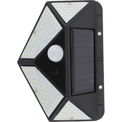Lampe murale solaire LED intelligente à détection de présence, étanche, pour jardin, terrasse et bord de route. Idéale pour les jardins, cours, patios et bords de route. (1/5)