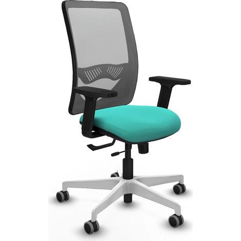 Silla de oficina piqueras y crespo Zulema turquesa espuma alta densidad (1/2)
