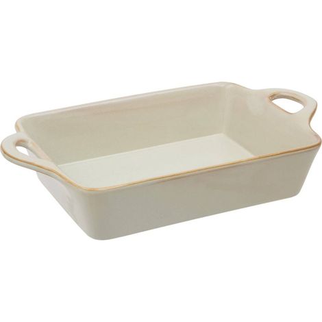 Rechteckige Keramikschale von Terre Inconnue, 30 x 22 cm, beige - Atmosphera créateur d'intérieur (1/2)