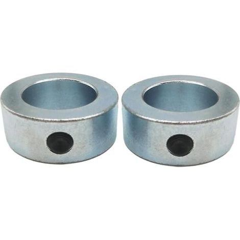 Bagues de Réglage 2 Pièces 20 mm Anneau Positionneur Butée de Profondeur Colliers Butée de Profondeur de Perçage Profondeur Butée Anneau Galvanisées avec Vis à Six Pans Creux Pour Axe Arbre (1/4)