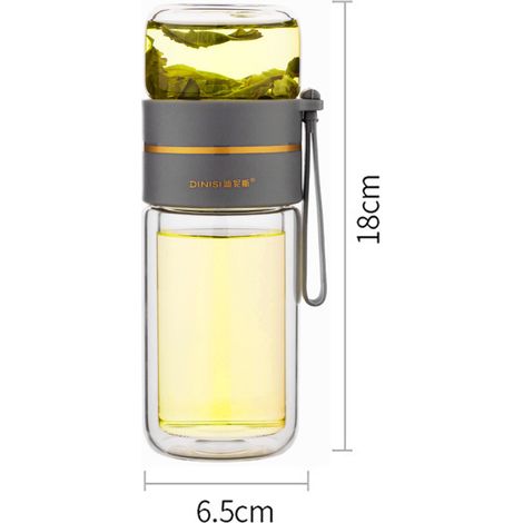 Infuseur à thé double paroi acier inoxydable 400 ml (1/4)