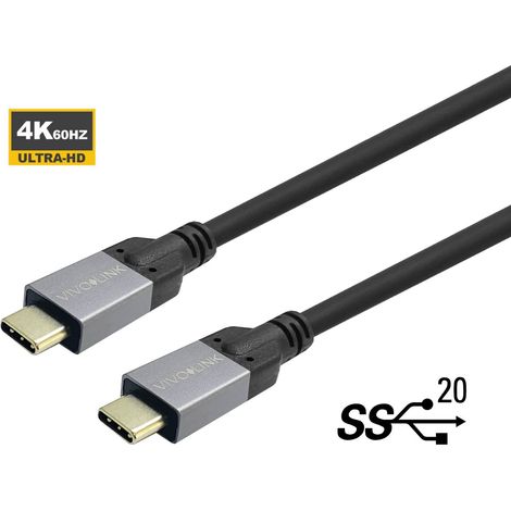 Vivolink PROUSBCMM1 cable USB 1 m USB 3.2 Gen 2 (3.1 Gen 2) USB C Negro