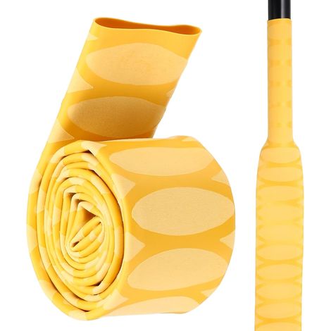 1Pcs 1M 22mm Dia Gaine Thermorétractable Canne Pêche Ovale Jaune (1/5)