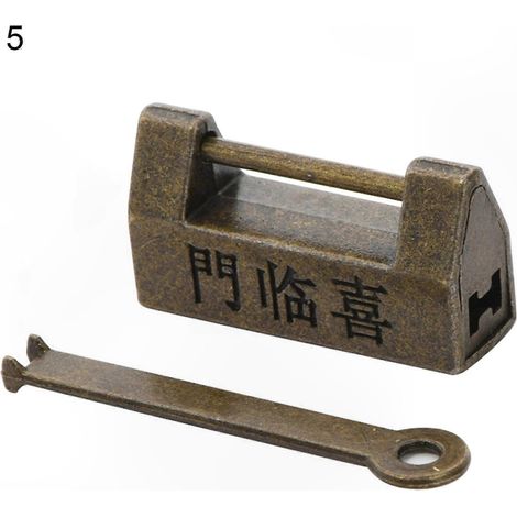 Antike chinesische Messingbox für Holzkisten, verschiedene Modelle, praktisch, nostalgisches Retro-Design (1/5)