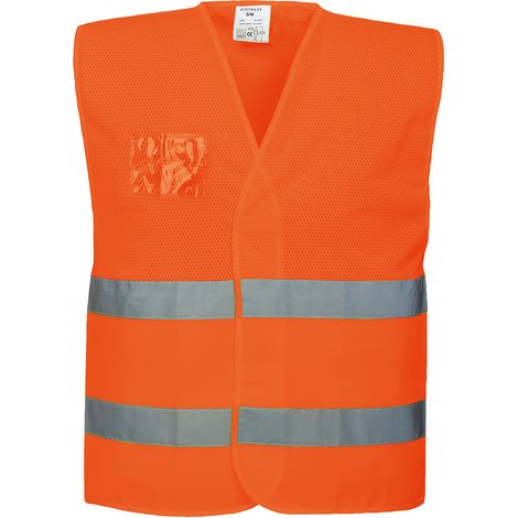 Gilet de sécurité Haute Visibilité semi-grillagé Ventilé Portwest Orange L - XL (1/5)