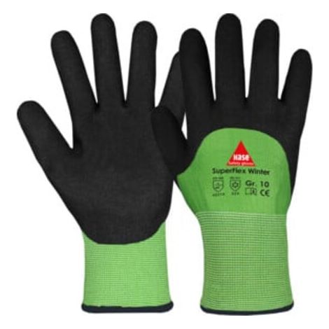 Hase Kälteschutzhandschuhe Superflex Winter Größe 11, Nylon 10 Stk