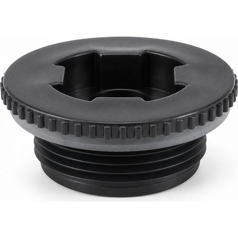 Bouchon Fileté Mâle 2 Pièces pour Cuve noir 1,2 pouce (1/5)