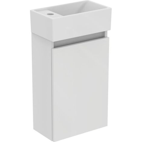 IDEAL STANDARD R0570WG Ensemble meuble Eurovit+ lavabo encastré à gauche 37 cm blanc (1/5)